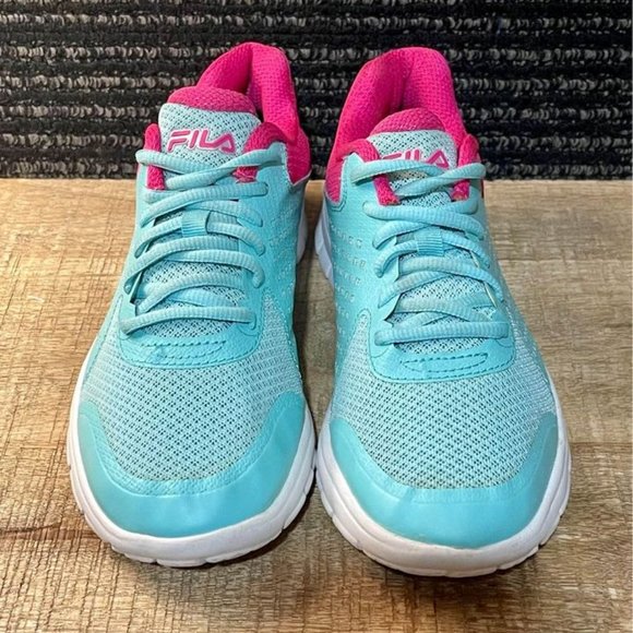 Fila Women's Sneaker Blue and Pink - Size 5 - Picture 2 of 8